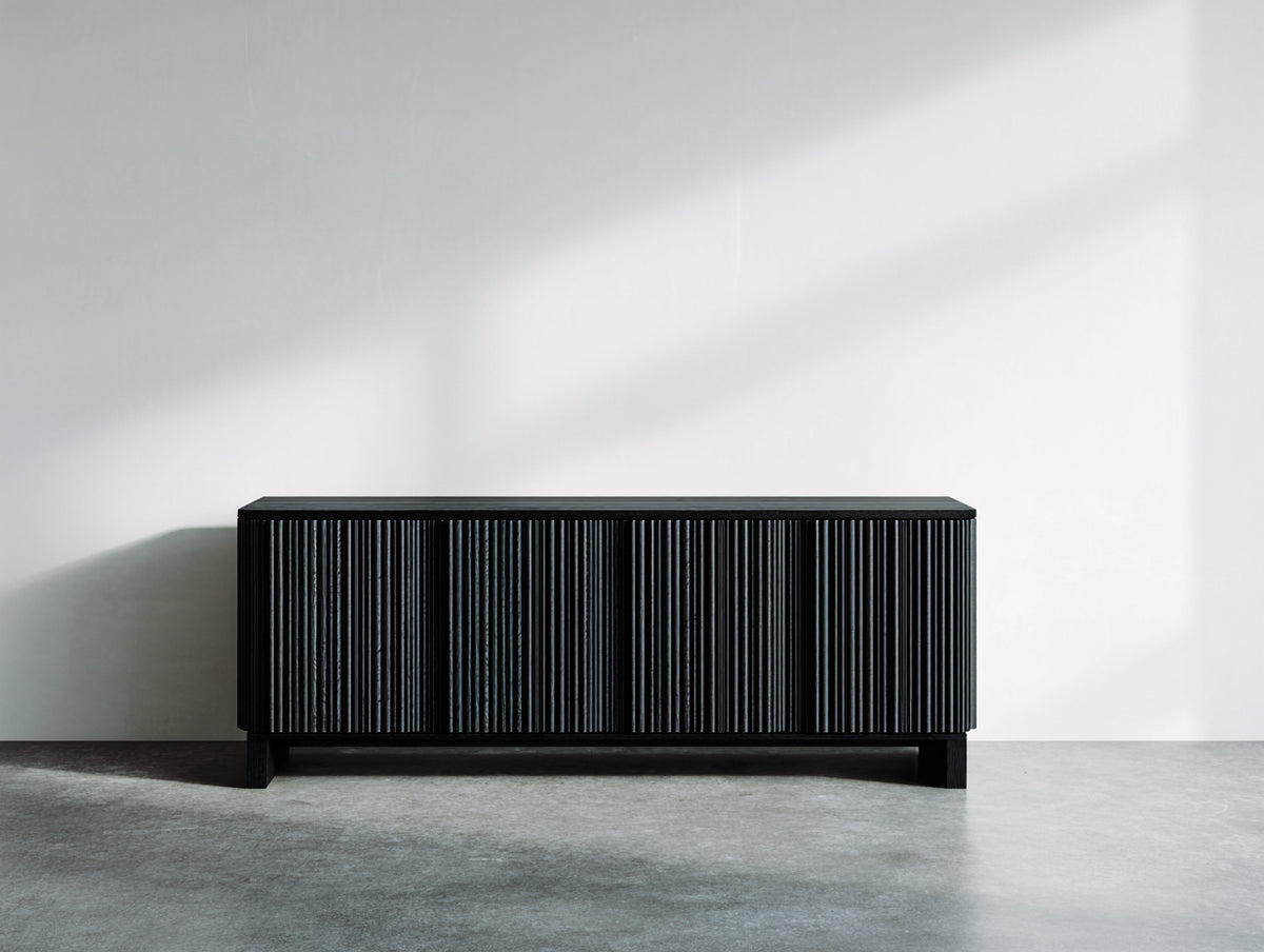 Mueble recibidor de madera 160x40x80 cm - color negro - diseño moderno con almacenamiento para entrada
